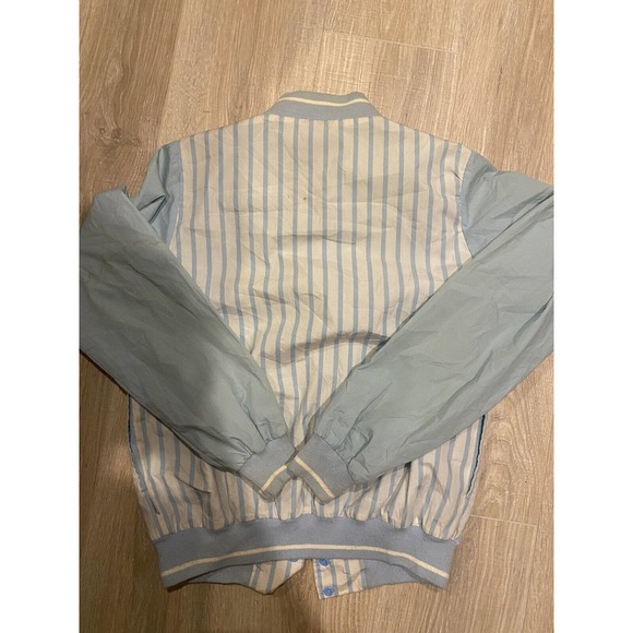 Vintage 80s Nike Blue Tag Sports Jacket Embroidered Blue White Mens Medium RARE - Picture 8 of 9